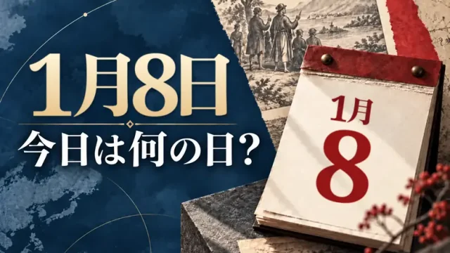 1月8日は何の日？主な事件・記念日・世界の祝日・今日の暦を紹介