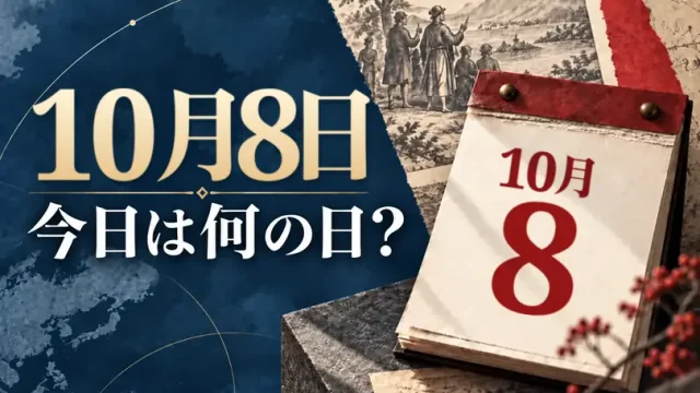 10月8日は何の日?主な事件・記念日・世界の祝日・今日の暦を紹介