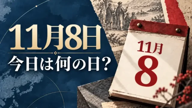 11月8日は何の日？主な事件・記念日・世界の祝日・今日の暦を紹介